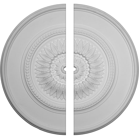 Ekena Millwork Large Floral Ceiling Medallion, 41 1/8"OD x 1 1/2"ID x 2 1/2"P CM41FL2-01500